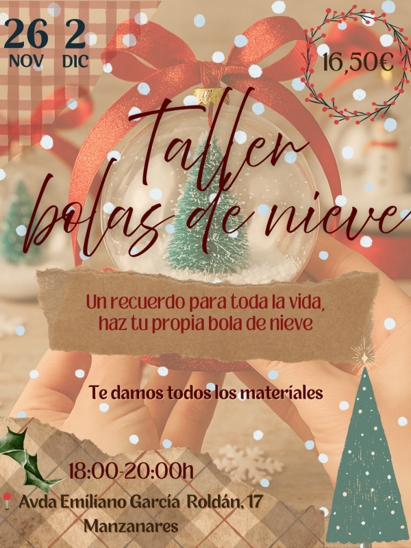 Cartel Bolas de nieve (1) (1) Taller de Bolas de Nieve