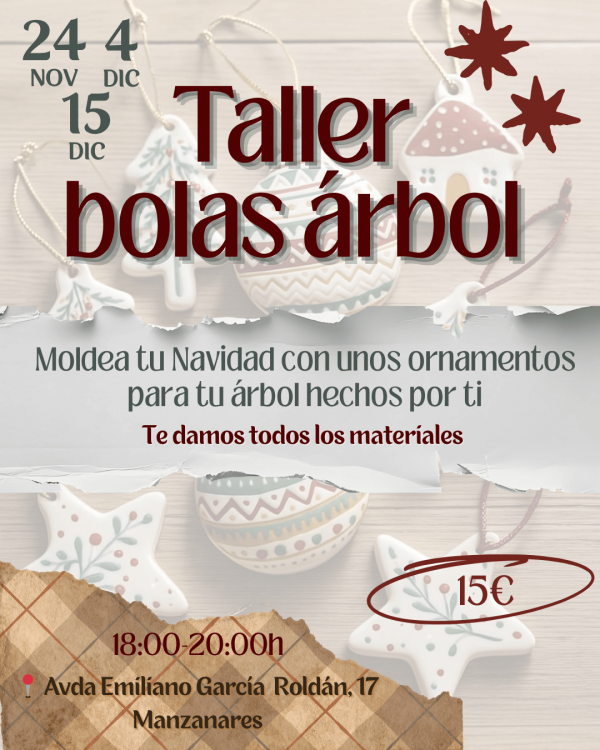 Cartel figuras árbol (1) (1) Taller de decoracion de bolas de navidad