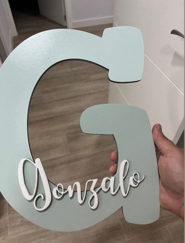 Inicial bebé Inicial y nombre