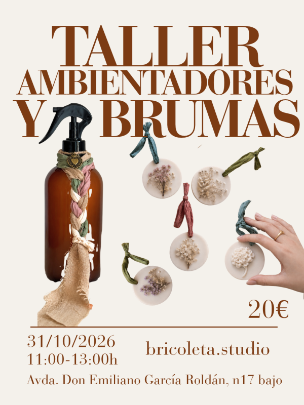 Taller Brumas y Ambientadores 31 octubre